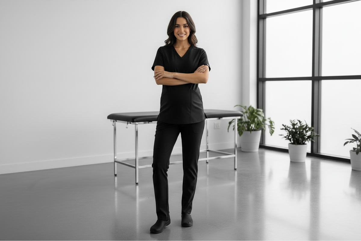Maternity Stealth Black Scrubs