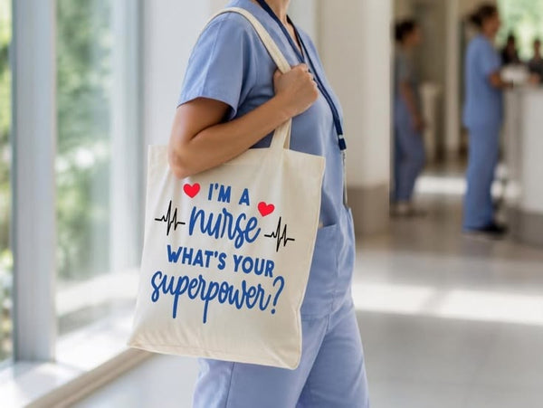Nurse Superpower Tote Bag