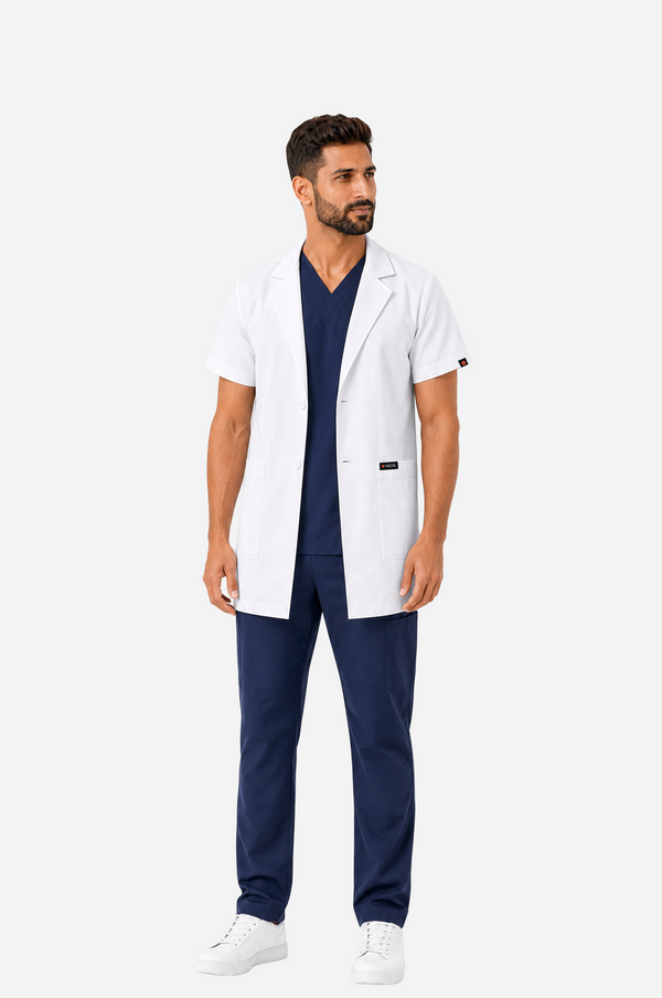 Men's Classic Short Lab Coat