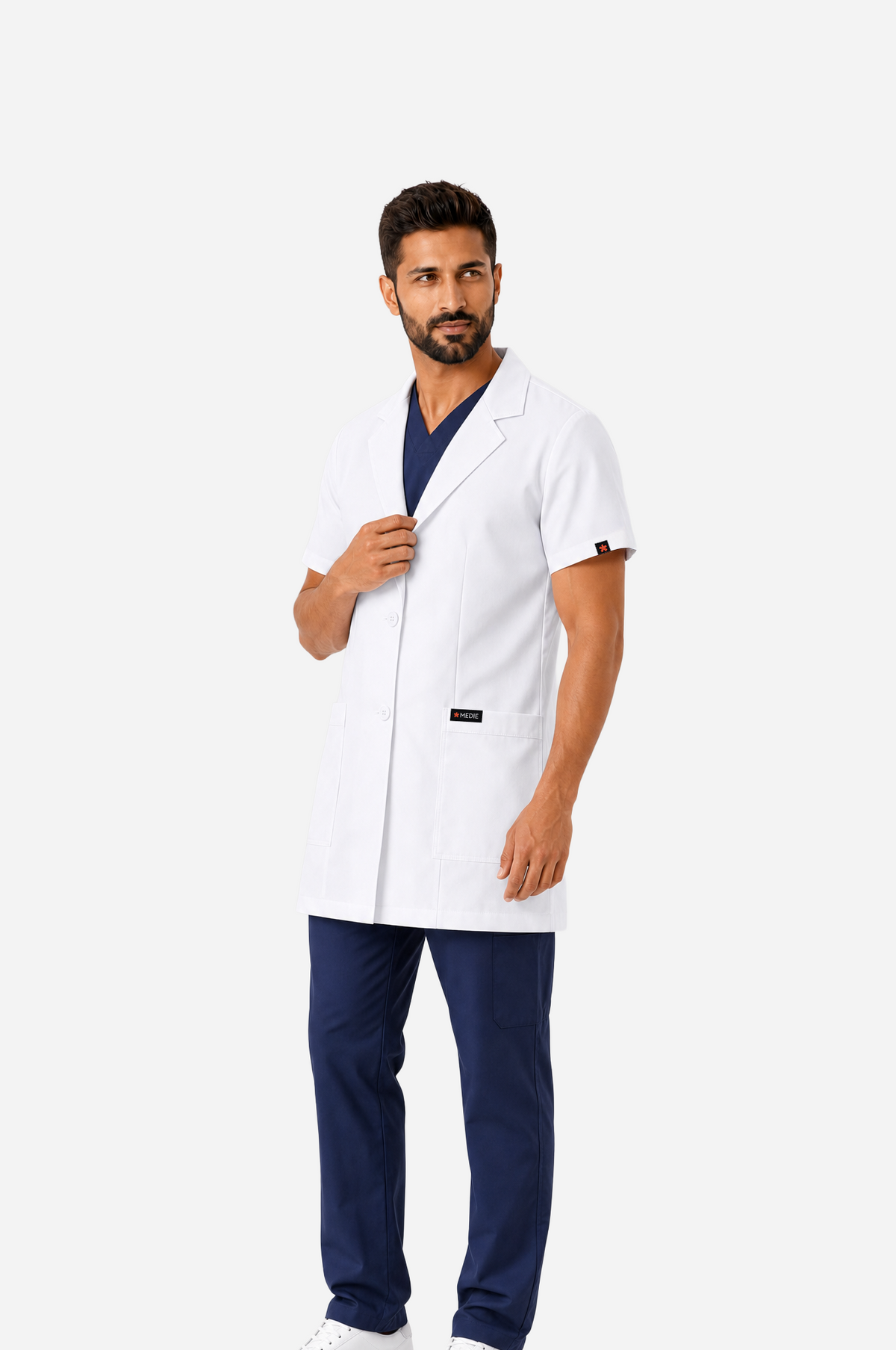 Men's Classic Short Lab Coat