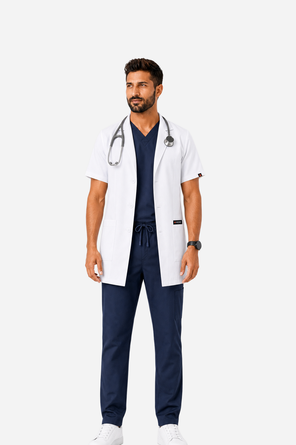 Men's Classic Short Lab Coat